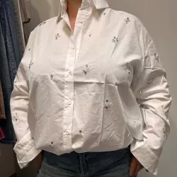 Chemise brodée diamant