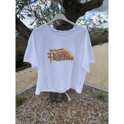 Tshirt Paradise blanc