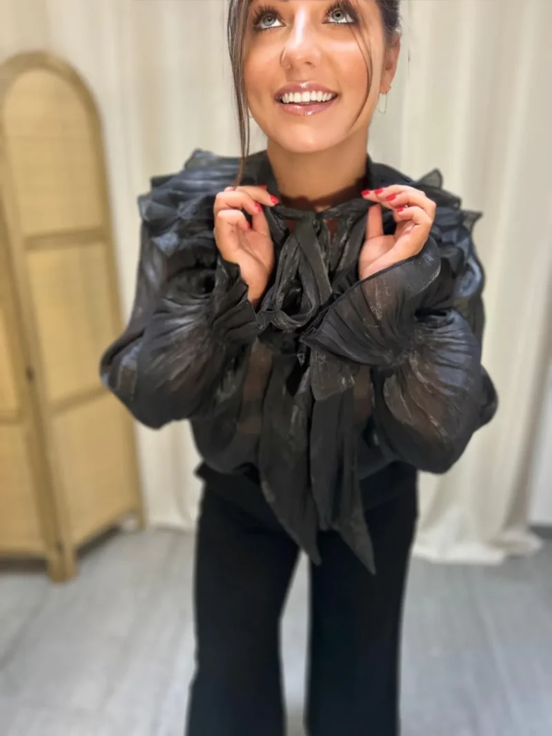 Chemisier Astra noir-4