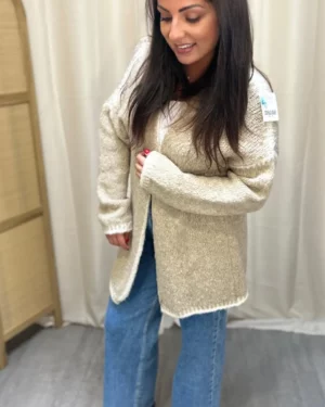 Gilet Perle champagne-1