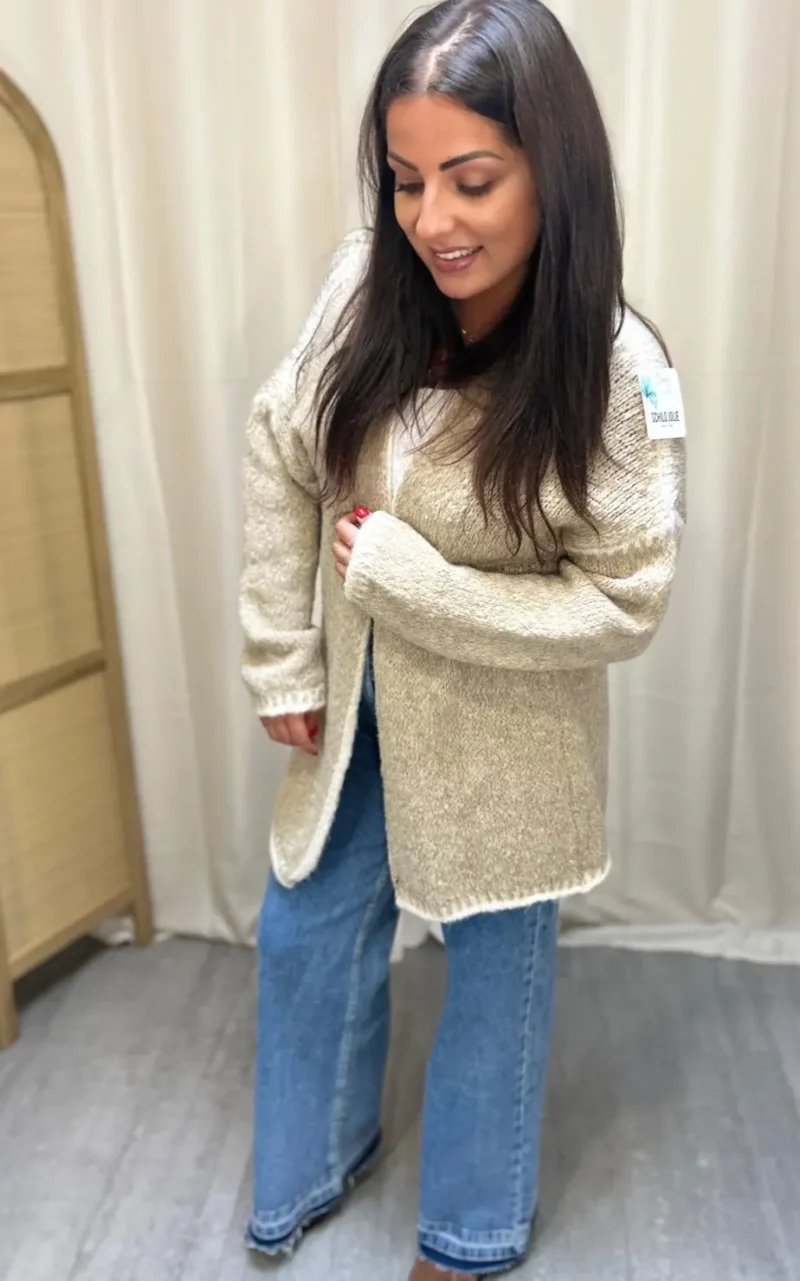 Gilet Perle champagne-1