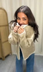 Gilet Perle champagne-3