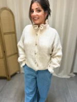 Gilet Vanille creme-1