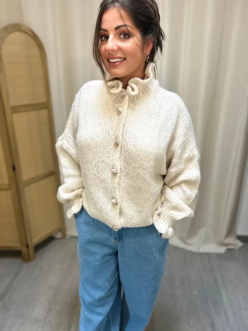 Gilet Vanille creme-1