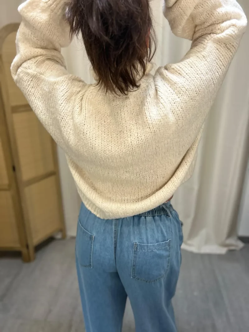 Gilet Vanille creme-2