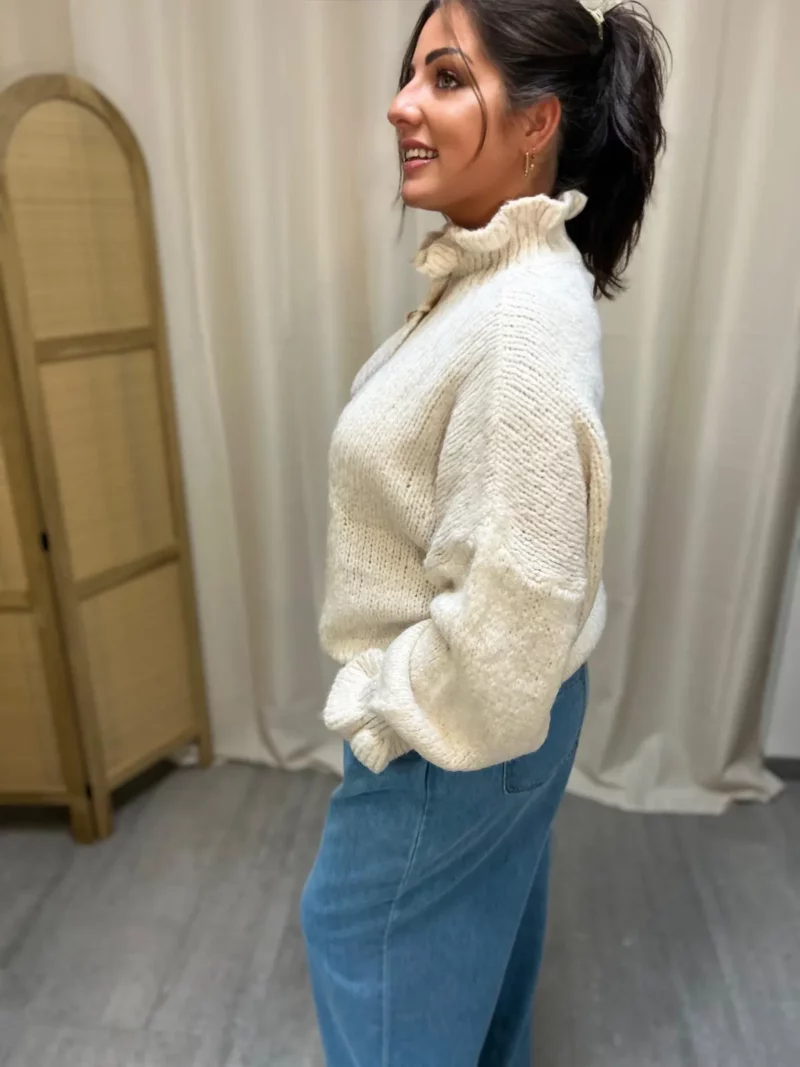 Gilet Vanille creme-3