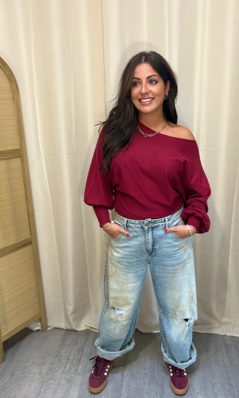 Pull Aube Bordeaux