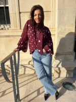 Chemisier Lola bordeaux 2