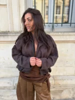 Veste Moka Brun foncé 1