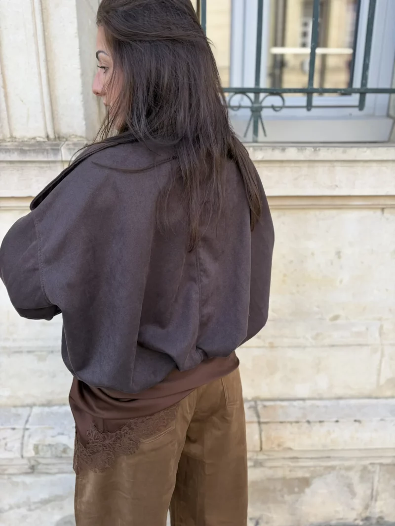 Veste Moka Brun foncé 3