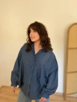 Chemise Angèle bleu marine 3