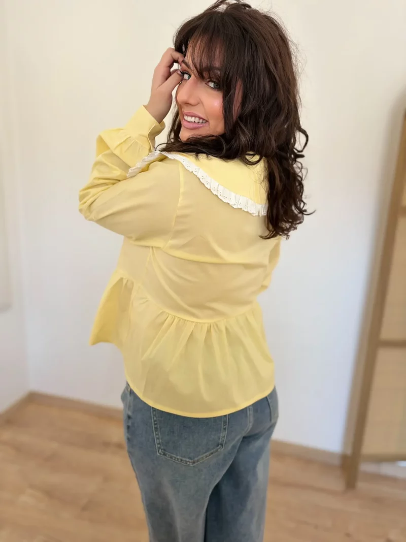 Chemise Louise jaune clair 2