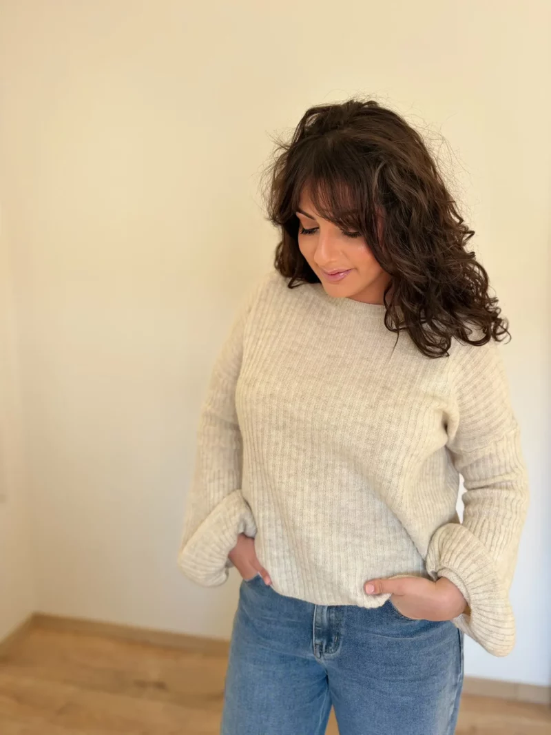 Pull Basile beige clair 2