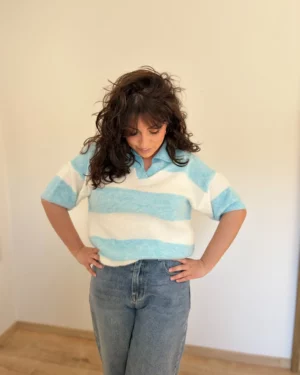 Pull Dana bleu ciel 1