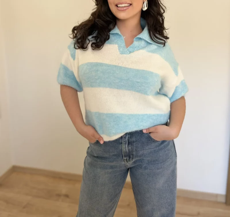 Pull Dana bleu ciel 2