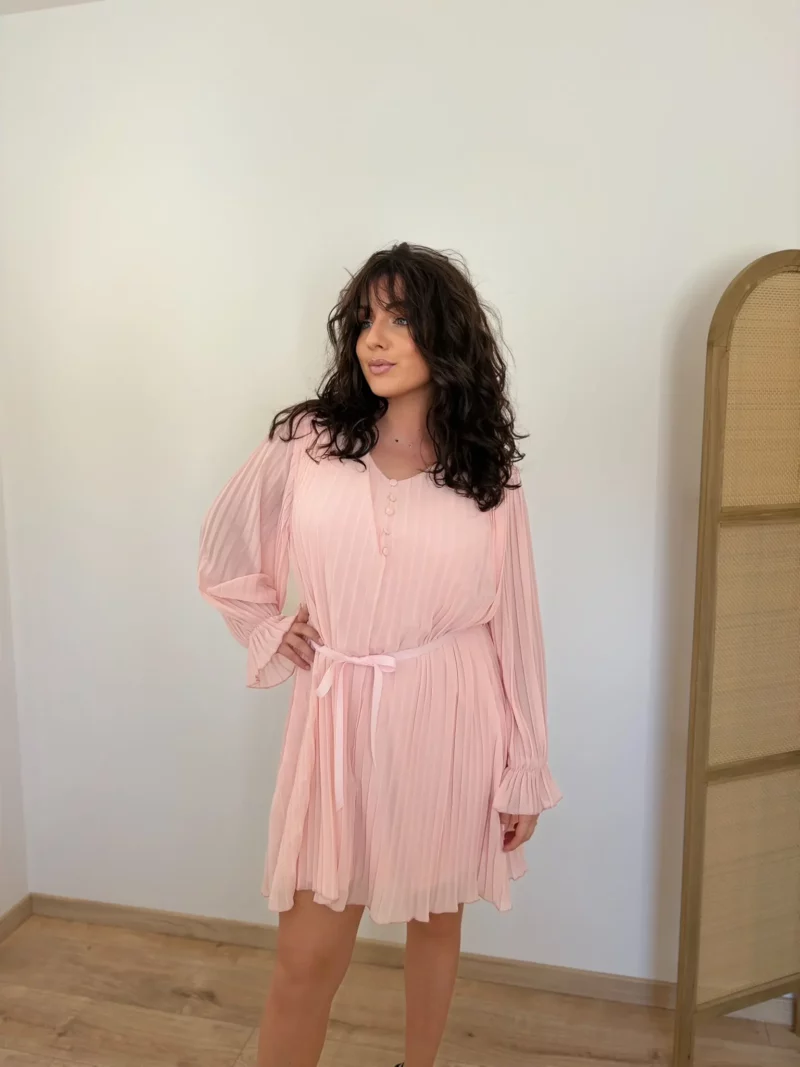 robe rosalie rosepoudre 1 Robe Rosalie rose poudré 1