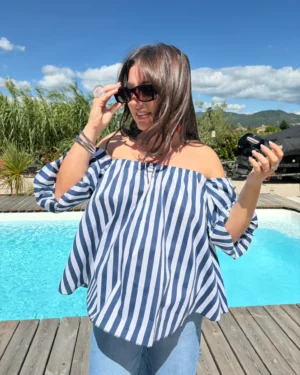Blouse Paloma marine 1