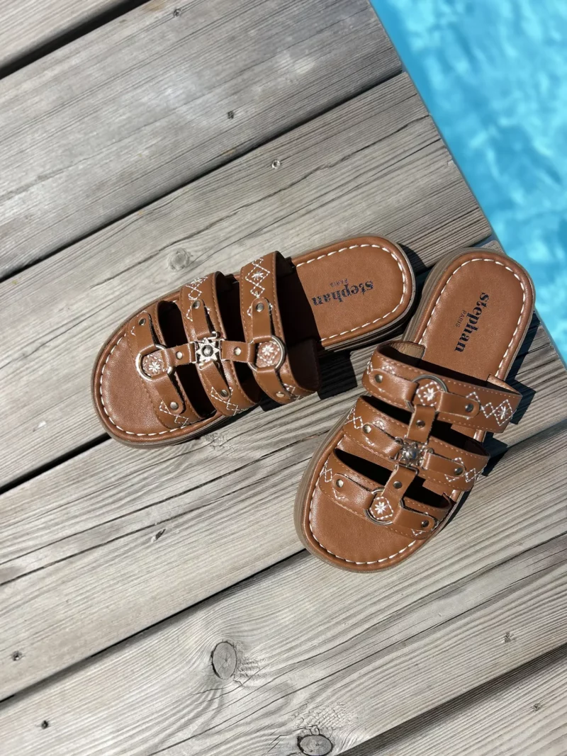 chaussures sandale romy camel 1 Sandale Romy camel 1