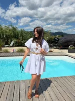 Robe Ana blanc 1