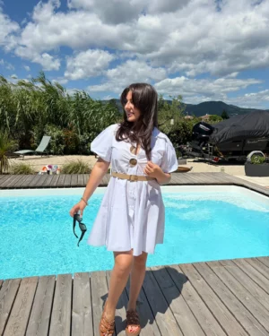 Robe Ana blanc 1