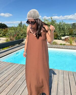 Robe Aya chocolat 1