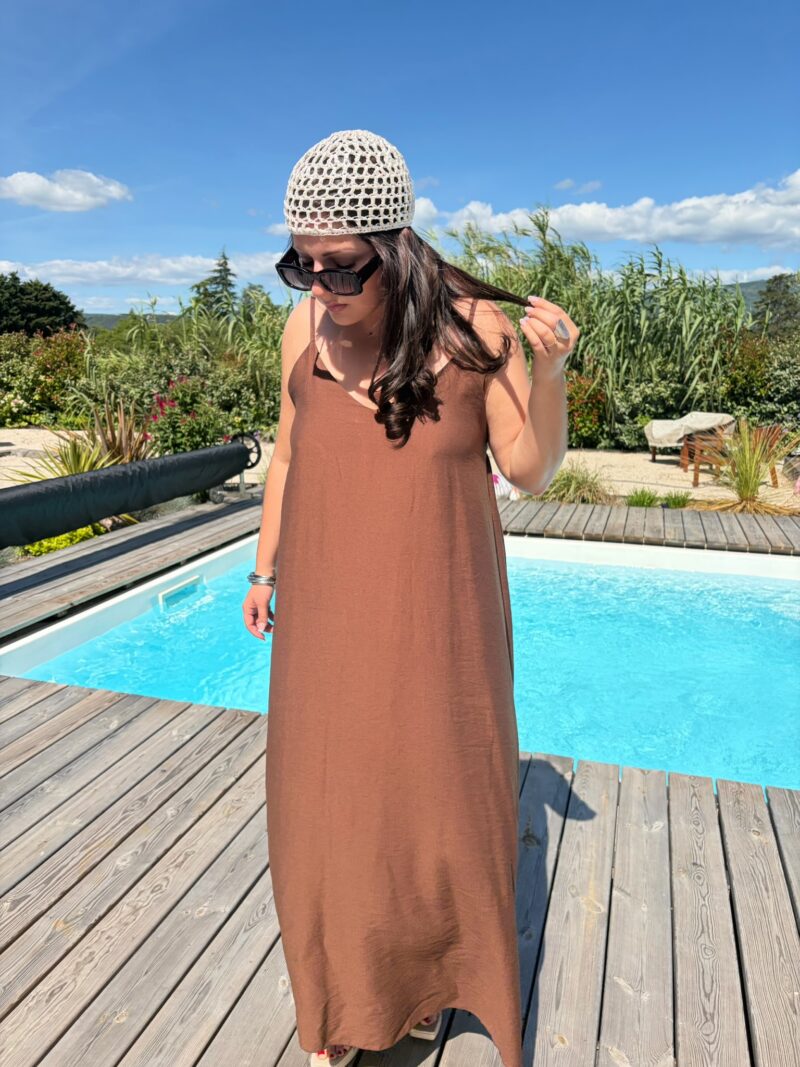 Robe Aya chocolat 1