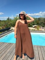 Robe Aya chocolat 2