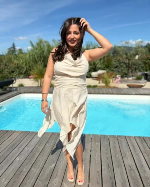 Robe Valentina beige 1
