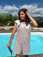 Short-combinaison Capucine taupe 2