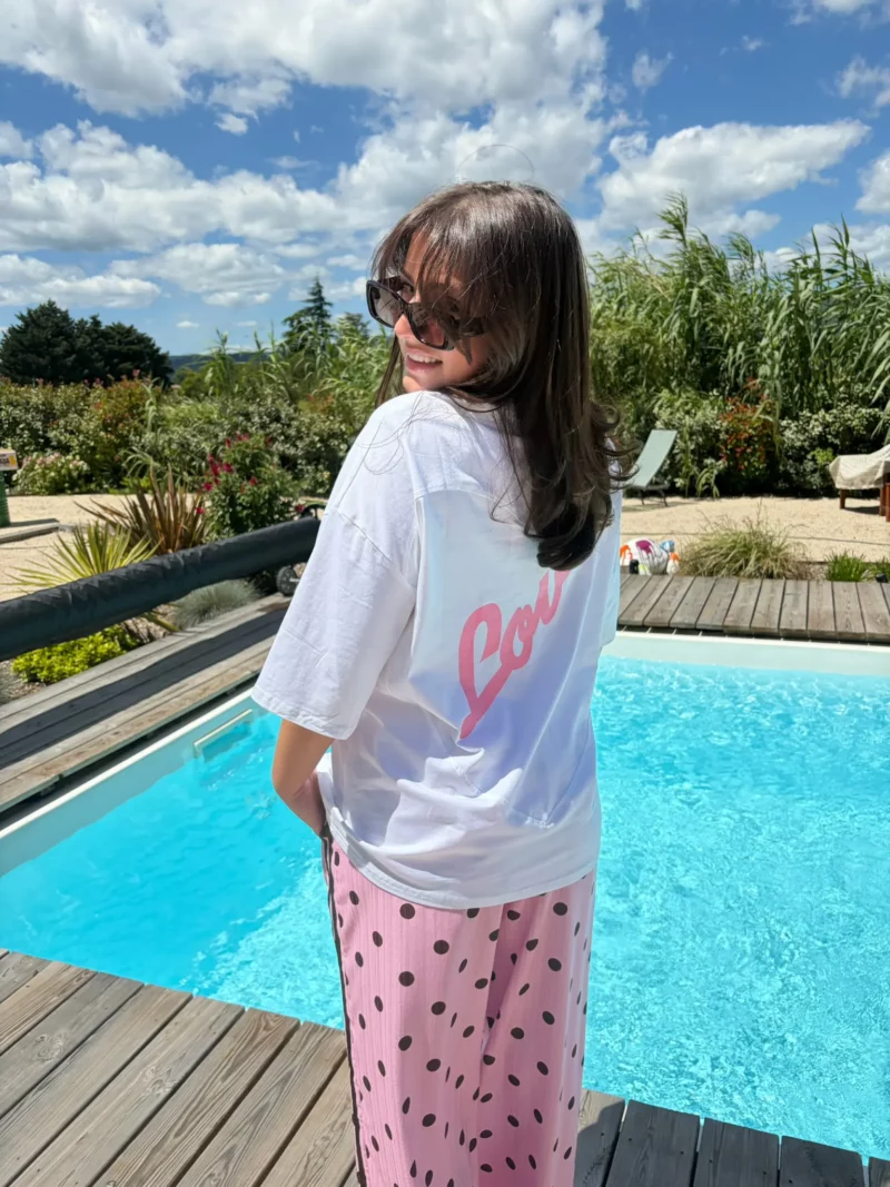 T-shirt lova blanc 1