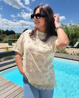 T-shirt Sorbet jaune 1