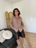 Chemise Latte taupe 1