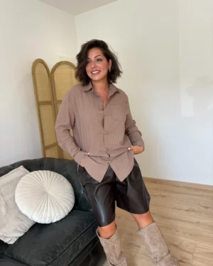 Chemise Latte taupe 1