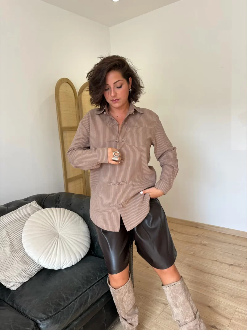 Chemise Latte taupe 2