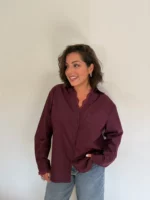 Chemise Prunelle prune 1