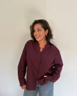 Chemise Prunelle prune 1