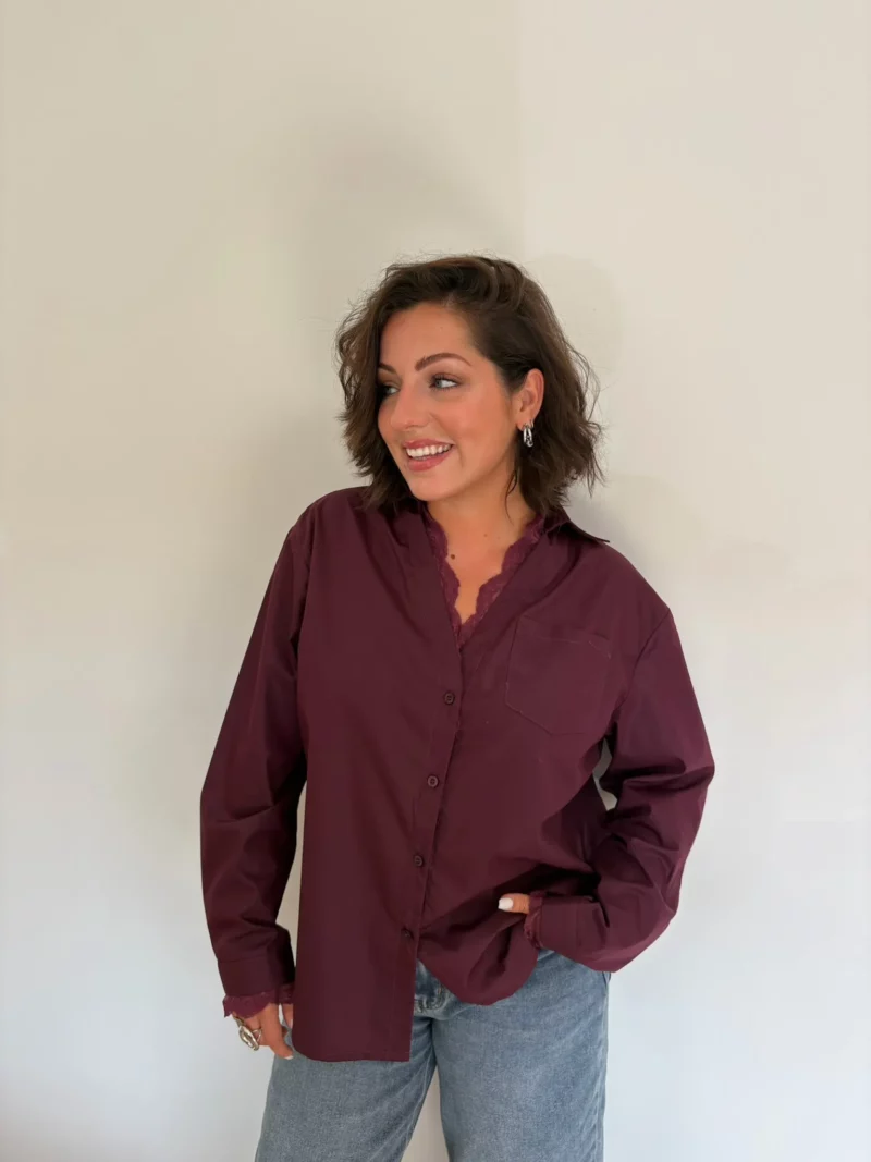 Chemise Prunelle prune 1