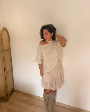 Jupe Elisa beige 2