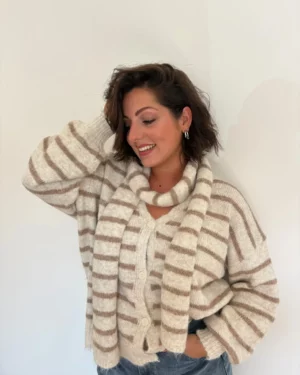 Pull Jeanne beige 1