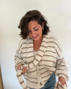 Pull Jeanne beige 2