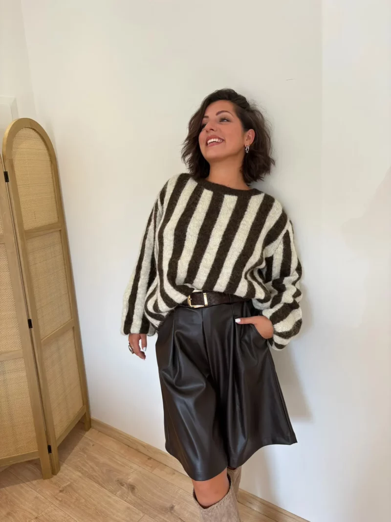 Pull Moka brun 3